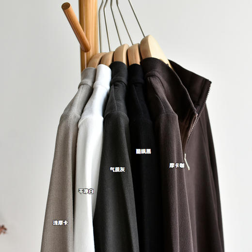 丁摩 【高暖绒衫】秋冬新款女装仿羊毛加厚中高领磨毛长袖卫衣绒衫5ZF-235 商品图1