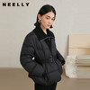NEELLY纳俪商场同款冬季新款设计感翻领收腰羽绒服女90%白鸭绒N25104L04410 商品缩略图0