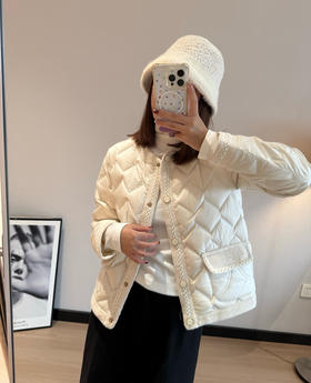 原单EP雅莹同款小香风羽绒外套101106