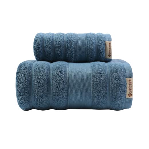 洁丽雅 Grace纯棉男女冬季吸水速干成人家用全棉毛巾大裹巾两件套 1浴巾+1毛巾 （颜色随机） 商品图6