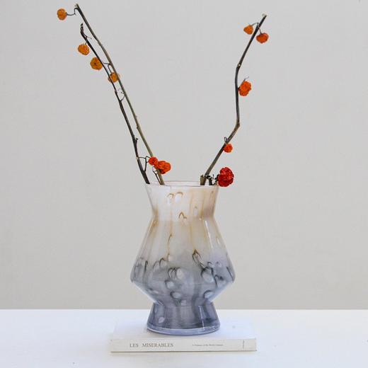 欧式复古芬顿花瓶彩色玻璃花器桌面水培插花容器电视柜玄关装饰 商品图2