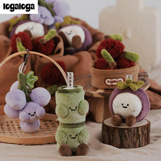 logaloga 果然有好运 水果系列 毛绒挂件 商品图0