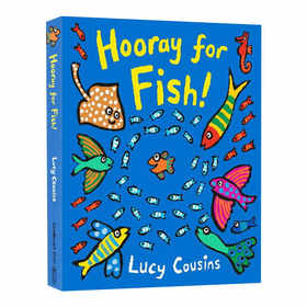 英文原版绘本 Hooray for Fish! 为小鱼欢呼 纸板书绘本 英文版 进口英语原版书籍