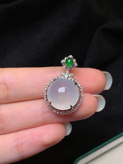 蛋面翡翠吊坠 商品图2