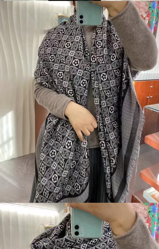 海外邮寄意大利订单LV桑蚕丝混纺围巾披肩 商品图6