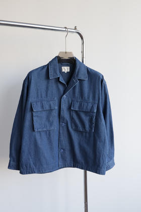 只剩浅蓝色勒 断码特清 日单元单 宽松口袋牛仔夹克外套 WT751