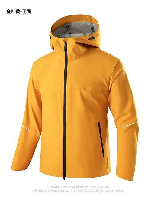 二级硬壳冲锋衣防水压胶连帽外套男女款轻量山系情侣薄款BSF66888 商品图0