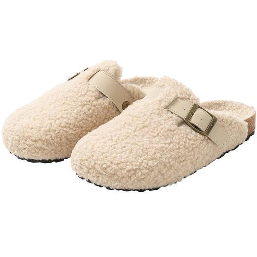 远港可调节勃肯鞋女秋冬季外穿加绒保暖软底一脚蹬棉拖鞋2025新款 商品图4