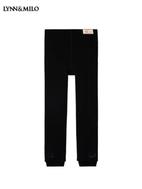 【春上新】8楼LYNN&MILO琳麦罗女童秋冬打底裤精致百搭立体花紧身打底裤