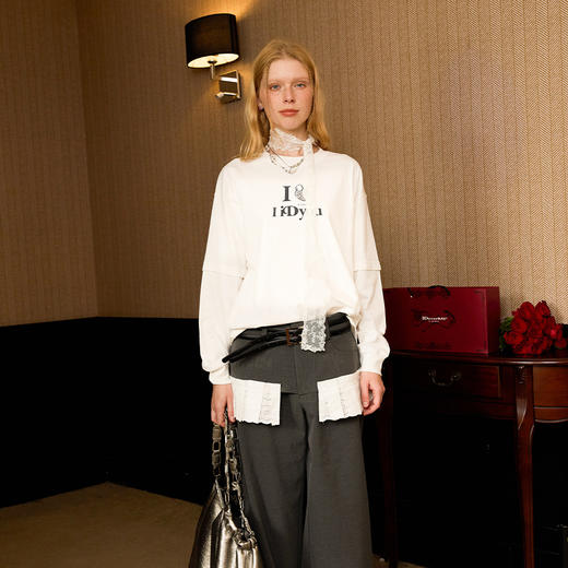 IDEVERRAY新款爱心锁印花高质量纯棉情侣款T恤送限定周边礼盒 商品图2