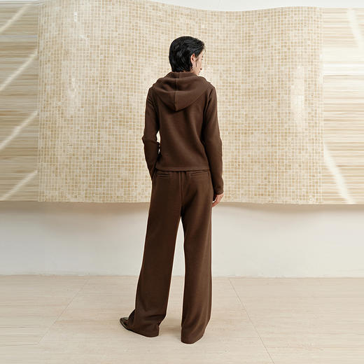 NEELLY纳俪商场同款冬新款休闲通勤两件套女舒适百搭外套长裤套装N25102Z01056 商品图1