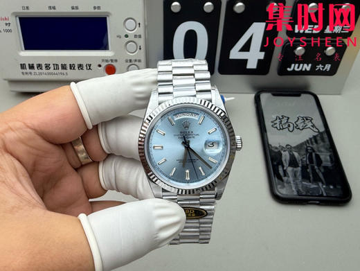 CBD配重版 V9升级版 重量200克+ 劳力士星期日历型系列 日志40mm 冰蓝盘DD 商品图0