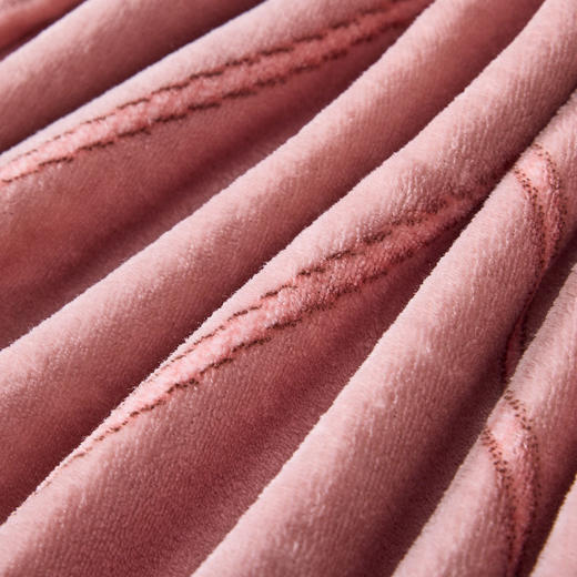 多喜爱 美眠康 牛奶绒套件 洛克之约-灰/粉【不炸毛】【不起静电】【不掉毛】 商品图3