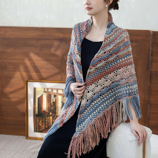 苏苏姐家贵妇人披肩手工DIY编织钩针毛线团自制材料包 商品图3