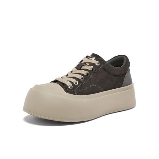 【云粉节】 BF楼百思图2026春季新款厚底松糕鞋板鞋休闲增高运动女鞋W3801AM6吊牌价759.现价439 商品图6