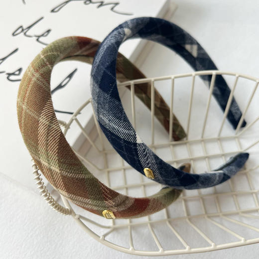 复古简约彩格发箍-纪念日百货门店同款166344946 商品图3