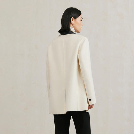 NEELLY纳俪商场同款冬季新款气质通勤一手长双面呢大衣女羊毛外套N25104N04513 商品图1
