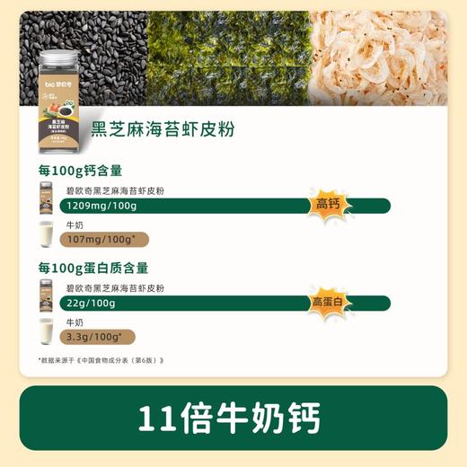 【轻松调味 营养开饭】碧欧奇黑芝麻海苔虾皮粉 商品图3