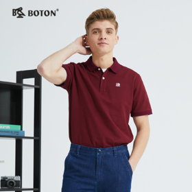 波顿短袖高端潮牌保罗polo衫男士夏季商务休闲大码纯色棉t恤MT216221