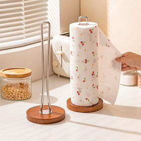 摩登主妇不锈钢厨房纸巾架子卷纸架立式懒人抹布免打孔收纳置物架