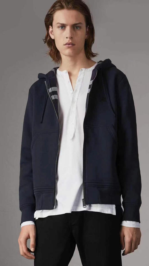 Bur秋冬连帽开衫双层卫衣！暗红 深蓝 黑色和灰色。 自己备注号码颜色。 商品图0