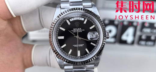 CBD配重版 V9升级版 重量200克+ 劳力士星期日历型系列 日志40mm 白金黑冰糖DD 商品图1