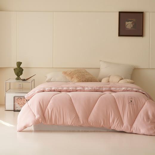 南方生活德绒保暖仿鹅绒冬被200*230cm-7.5斤(白色/粉色/灰色） 商品图1
