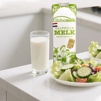 荷高（Globemilk）荷兰原装进口3.7优乳蛋白部分脱脂纯牛奶1L*6高钙早餐整箱送礼 /水饮冲调 /常温奶 /基础牛奶 商品图6