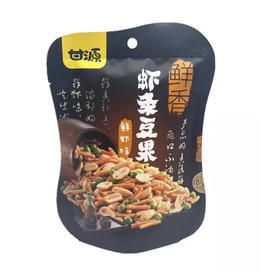 甘源袋装鲜虾味虾条豆果75G（6940188805827）