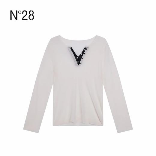 N°28 2025冬季新款设计师时尚女装绵羊毛针织衫895382M107 商品图2