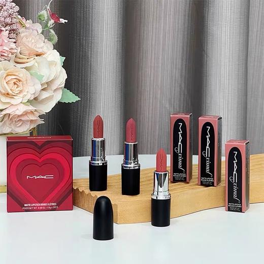 mac大宠爱口红三件套 1.8G*3 MAC魅可子弹头哑光唇膏口红大玩咖防水不掉色 商品图0