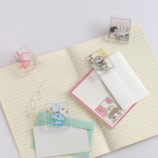 【现货】日本哆啦A梦新品！便签本贴纸夹子笔记本和纸胶带合辑 商品图3