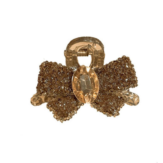 丁摩 【3只装】镶钻蝴蝶结小发夹女气质刘海小抓夹侧边碎发夹精致高级感发卡头饰5ZF-10132 商品图4