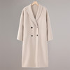 【清河羊毛羊绒专场】鹿展508 女士羊绒大衣 10%山羊绒 90%羊毛 商品缩略图4