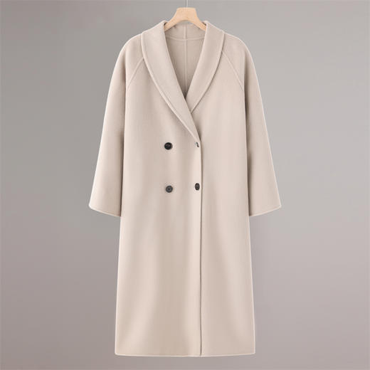 【清河羊毛羊绒专场】鹿展508 女士羊绒大衣 10%山羊绒 90%羊毛 商品图4
