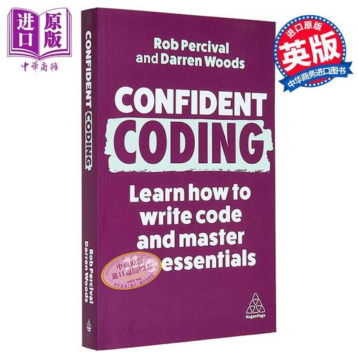 【中商原版】自信编程 学习如何编程并掌握要点 Confident Coding Learn How to Code 英文原版 Rob Percival 商品图0