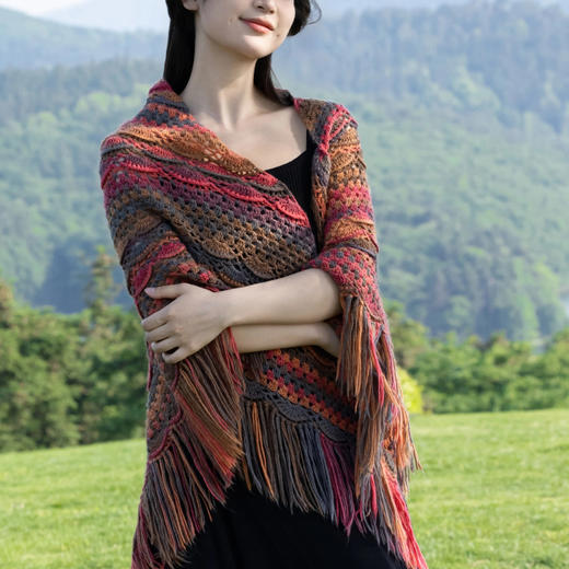 苏苏姐家贵妇人披肩手工DIY编织钩针毛线团自制材料包 商品图1