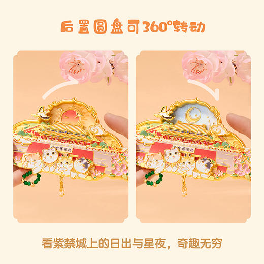 【故宫冰箱贴】宫猫云游记旋转冰箱贴博物馆文创北京伴手礼纪念品礼物 商品图1