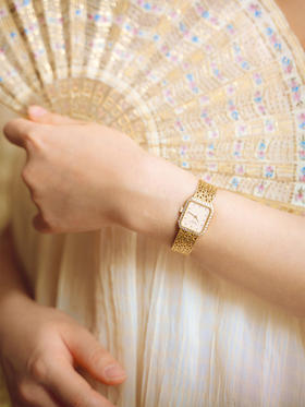 【已售】独角鹿西洋古董 1980年代瑞士钟表世家出品18K黄金镶嵌钻石机械腕表