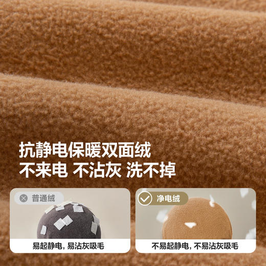 [净电绒]迷你巴拉男女童宝宝套装抗静电毛绒上衣长裤两件套冬 商品图3