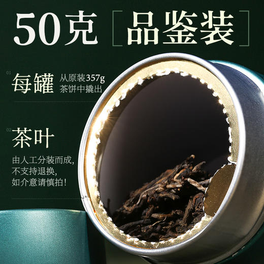 陈升号 2019年陈升一号50g罐装品鉴（生茶） 商品图2