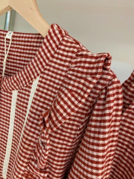 松植屋秋冬女款《映晓》磨毛圆领长袖睡衣套装 商品图3