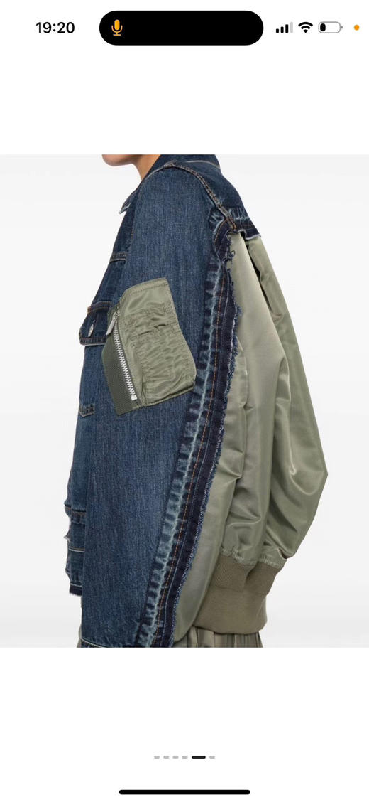Sacai 拼接设计 牛仔拼接。 自己备注号码 商品图3