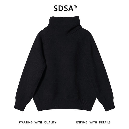 363SDSA秋冬新款痞帅男装美式复古可拆卸围巾V领毛衣百搭时尚针织衫 商品图5