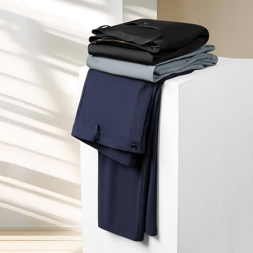 【特大码】【DM】大依优型大码男装休闲直筒商务裤弹力西裤百搭长裤300斤 商品图8