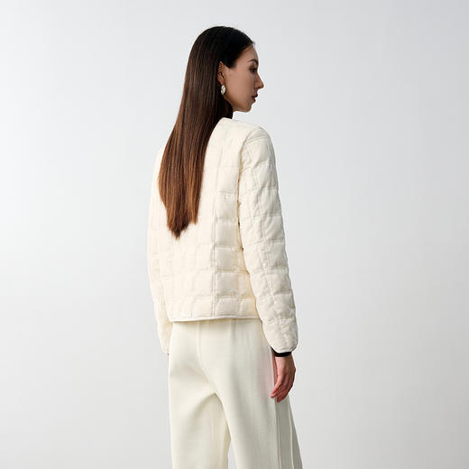 NEELLY纳俪商场同款冬季新款白色轻薄时尚羽绒服女90%白鸭绒外套N25104L04549 商品图1