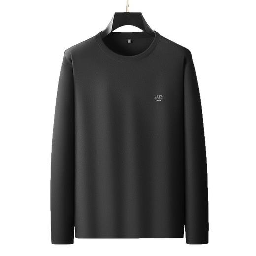 【DWP】大依优型大码男装秋季圆领长袖打底衫简约舒适休闲百搭长袖T恤 商品图4