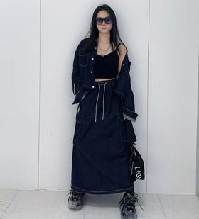 NC长袖外套配半裙上下两件套50702（蓝）秋季253010730321