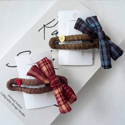 时尚复古色彩格子发夹-纪念日百货门店同款166745281 商品图2