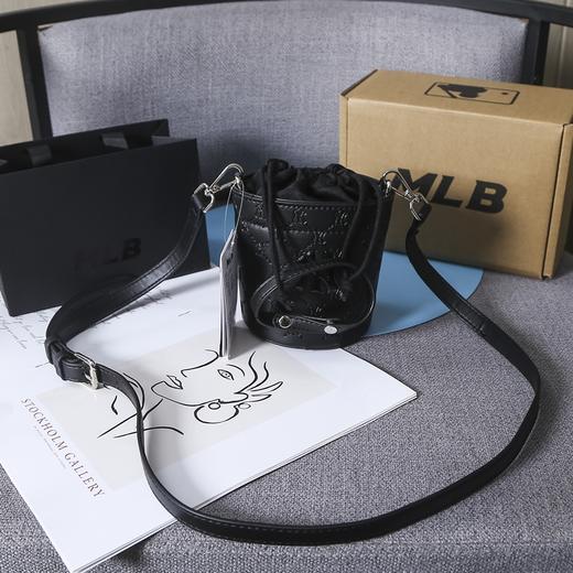 MLB香水包  水桶包女老花复古磨砂黑高级感斜挎包 商品图4